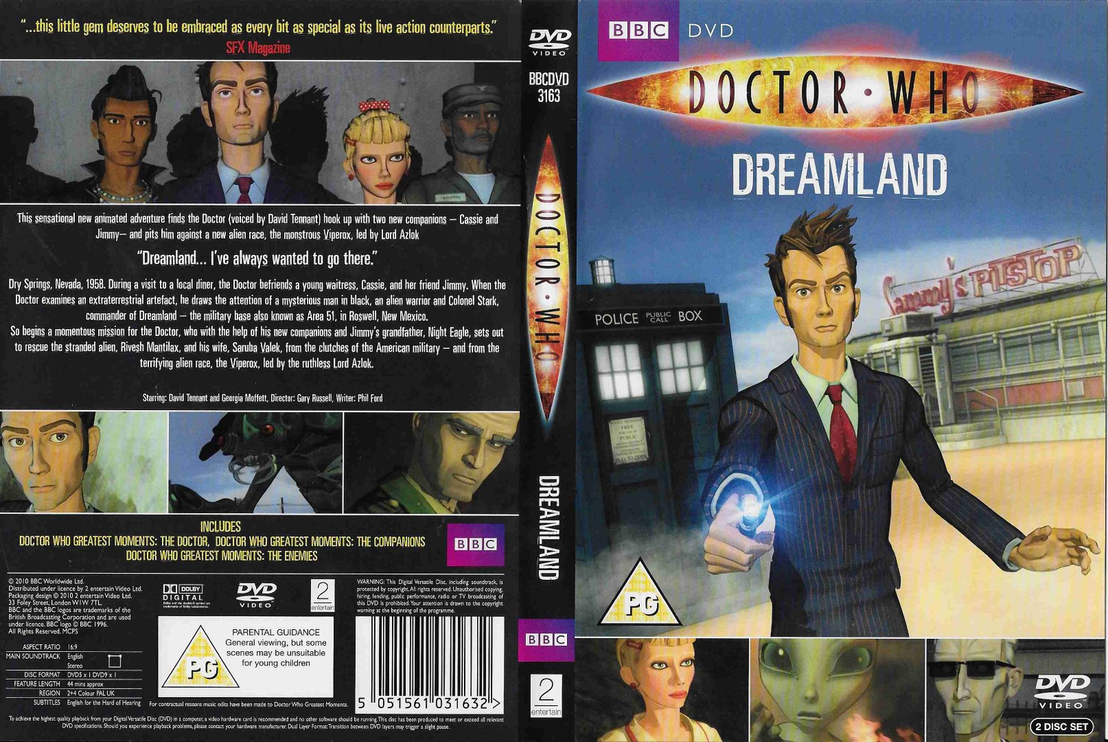 Picture of BBCDVD 3163 Doctor Who - Dreamland by artist Phil Ford from the BBC records and Tapes library